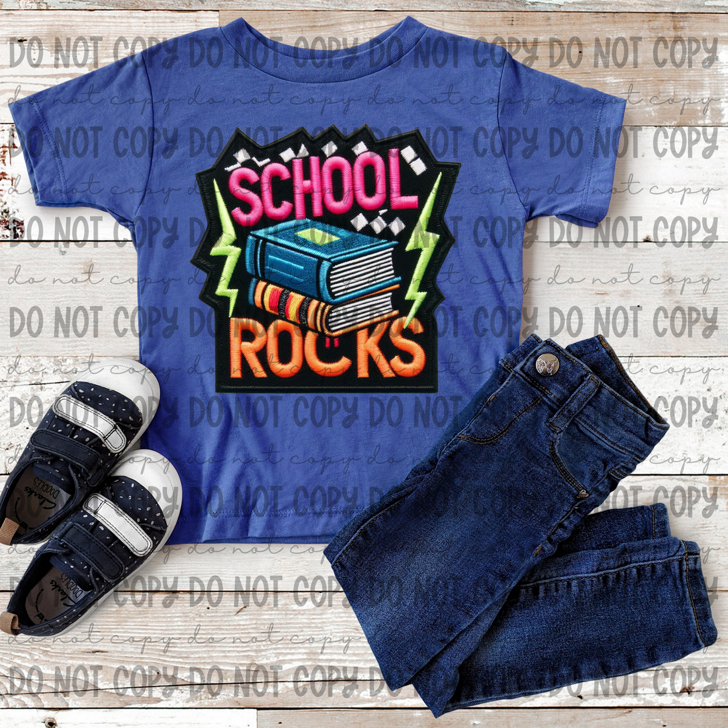 Faux Embroidery Back To School Mini Bundle - PNG Downloads - LIMITED EDITION will not restock!