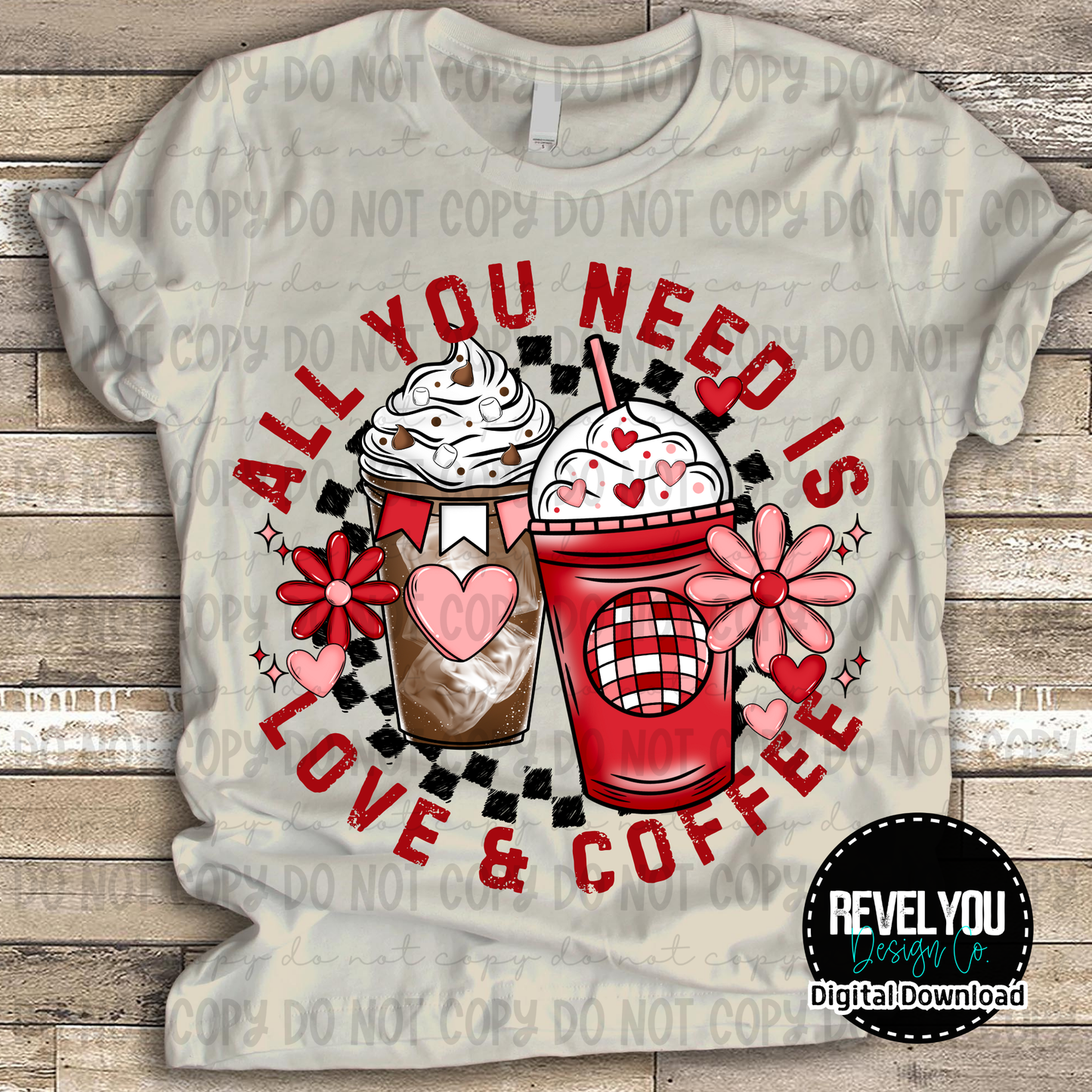 All We Need Is Love And Coffee - PNG