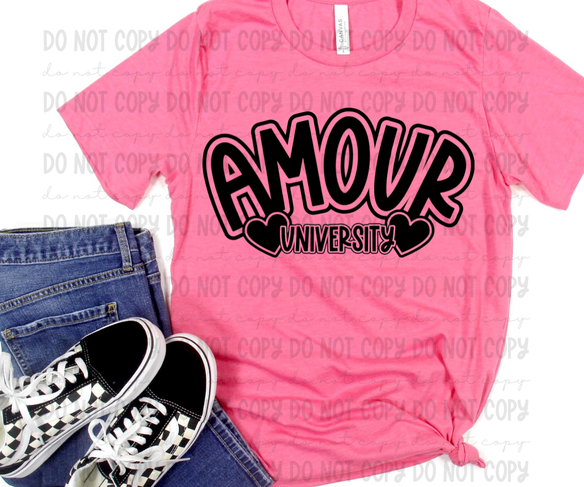 Amour University Black  - PNG