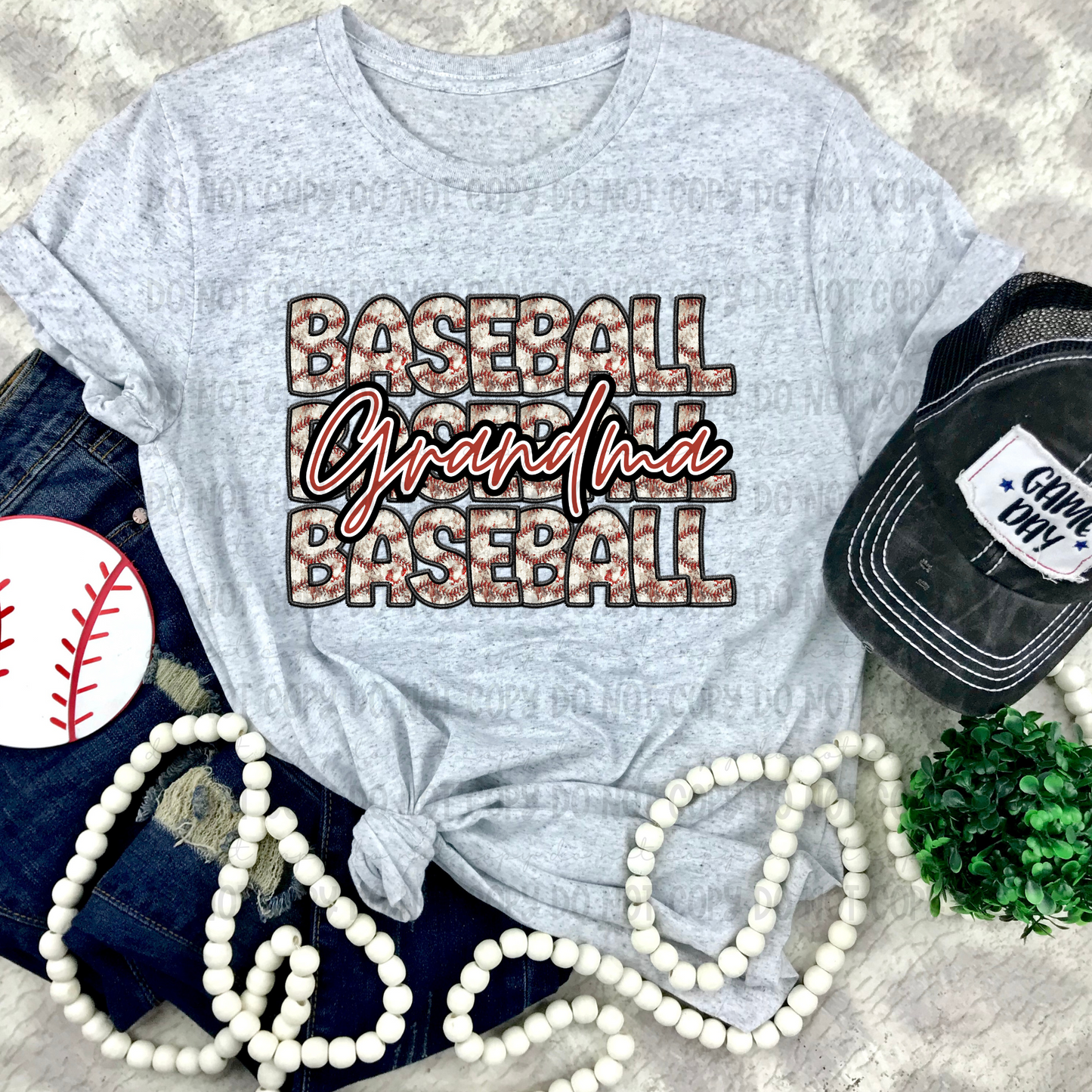 Baseball Stack Grandma - PNG