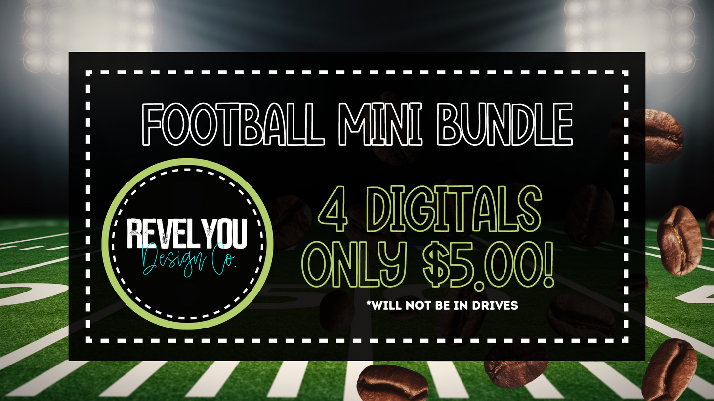 Football Mini Design Bundle - PNG Downloads - LIMITED EDITION