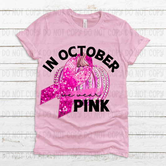 In October Pink Sequin Pumpkin - PNG