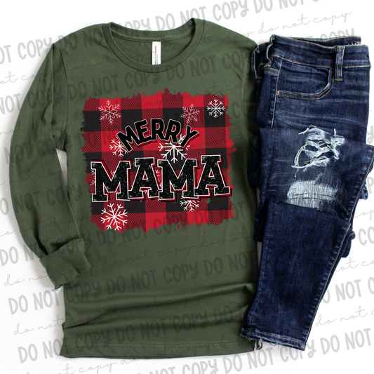 Merry Mama Plaid- PNG