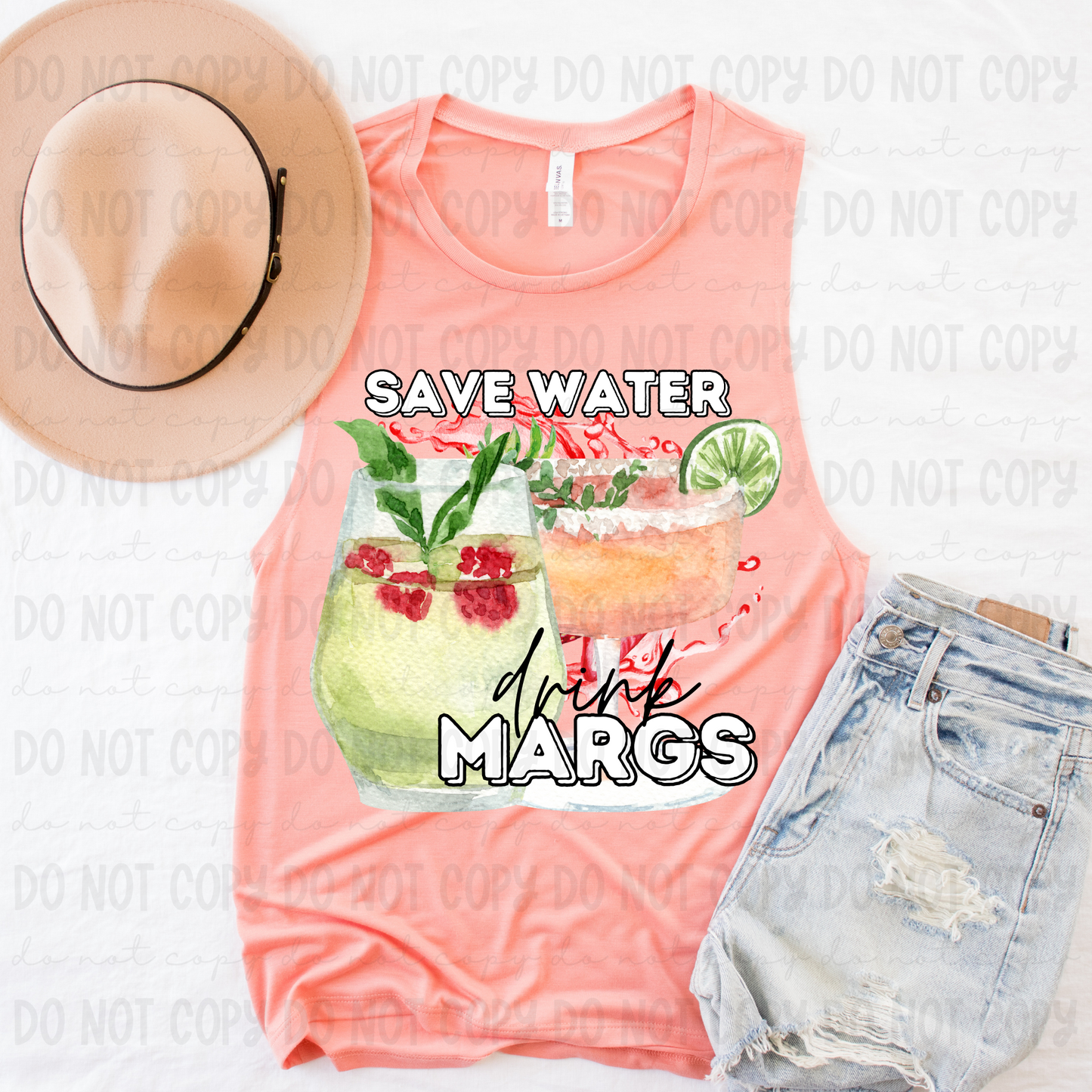 Save Water Drink Margs - PNG