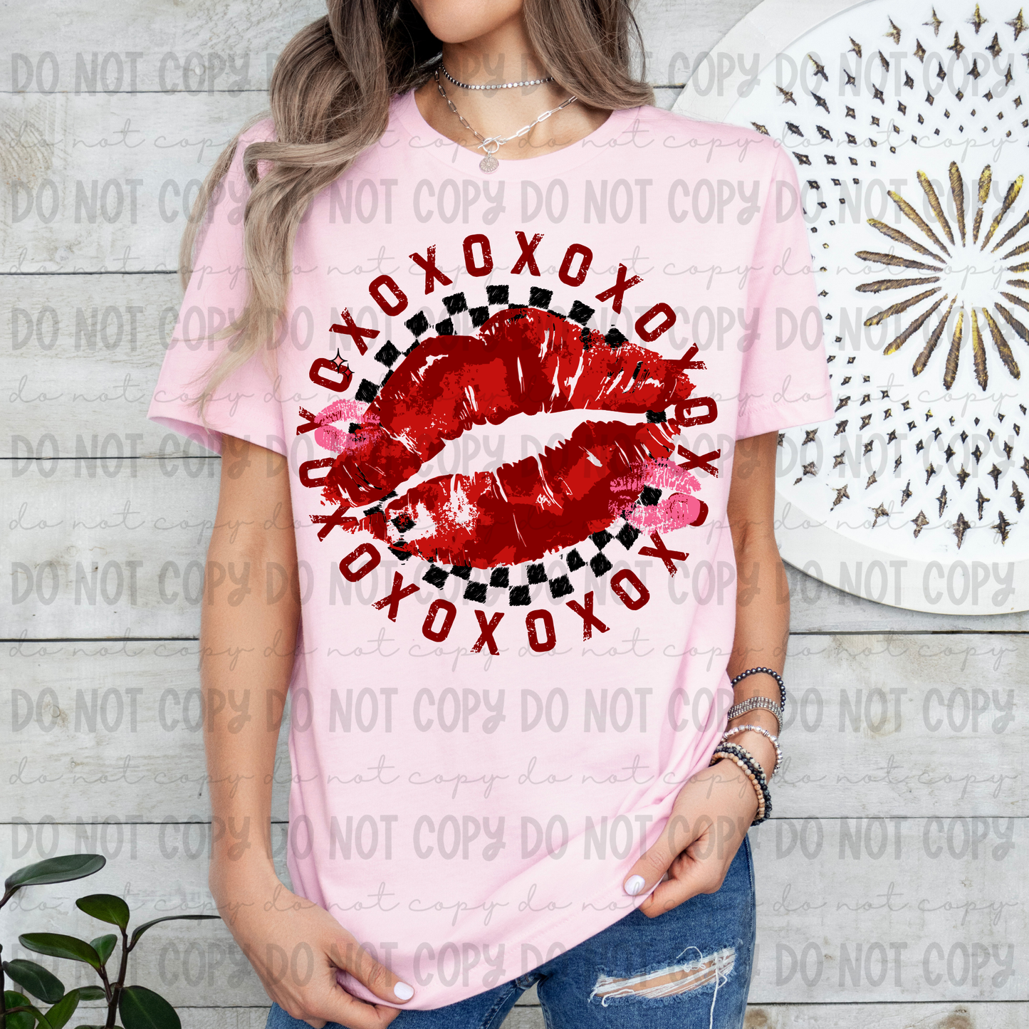 XOXO Lips Hearts- PNG