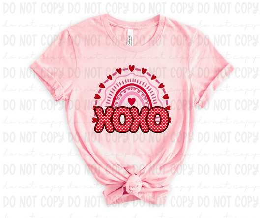 XOXO Rainbow Faux Embroidery - PNG