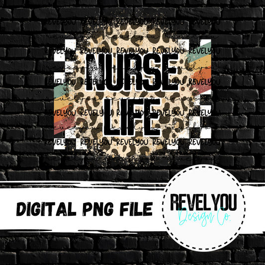 Nurse Life (Racing Rainbow) - PNG