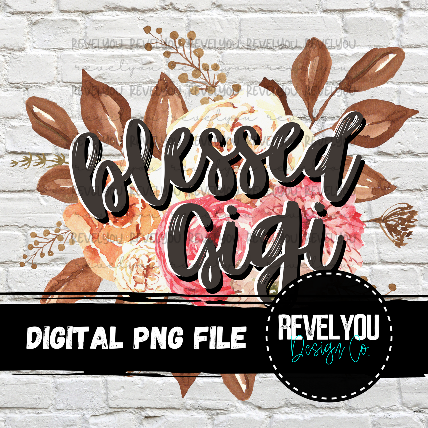 Floral Blessed Bundle - PNG