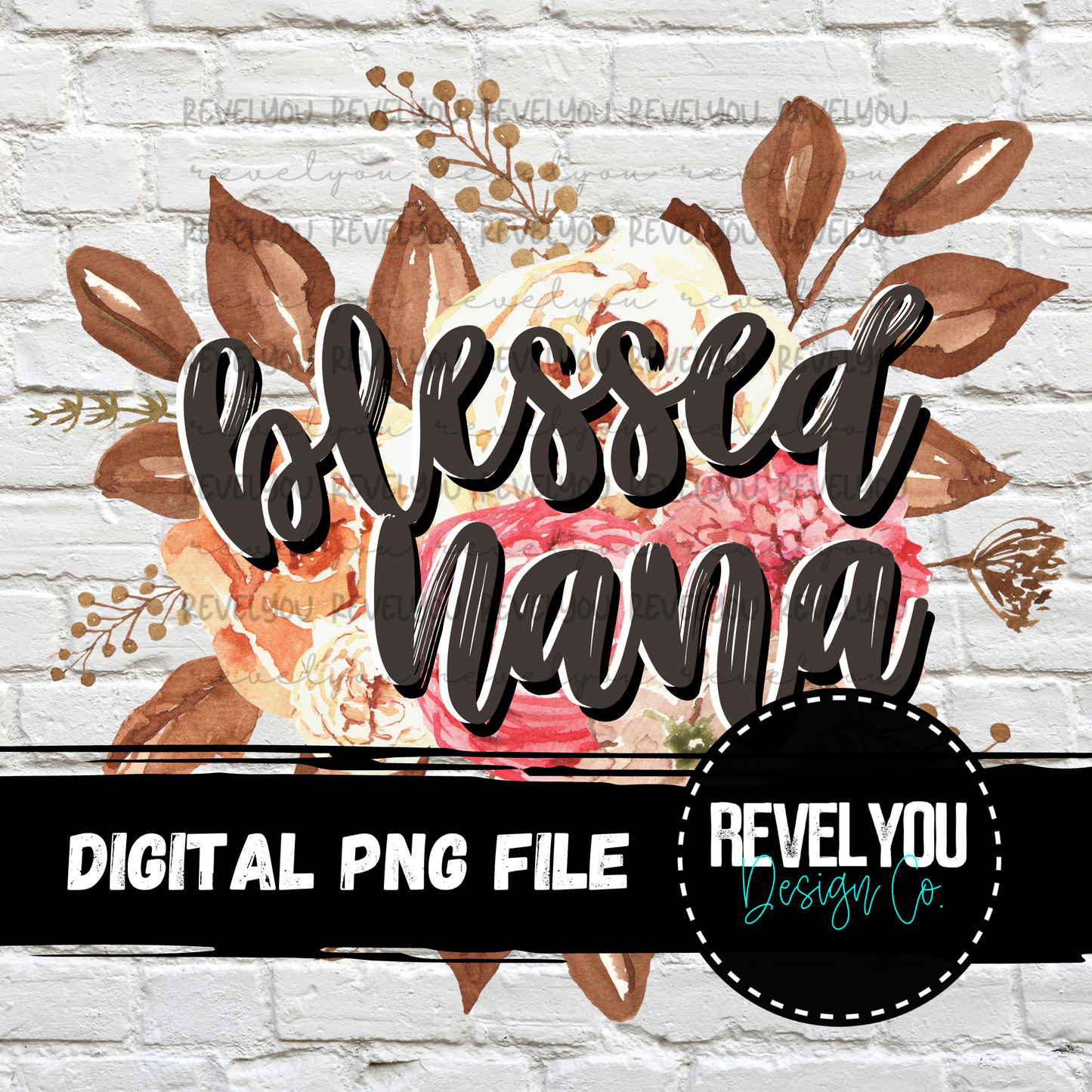 Floral Blessed Bundle - PNG